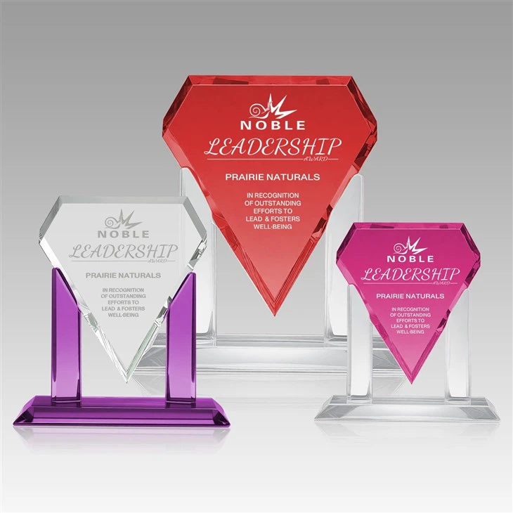 Diamond-Shaped Crystal Trophy price