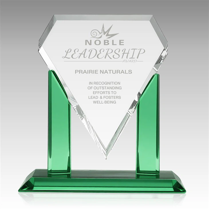 Diamond-Shaped Crystal Trophy suppliers