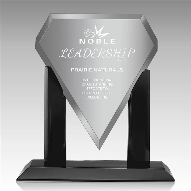 Diamond-Shaped Crystal Trophy high quality