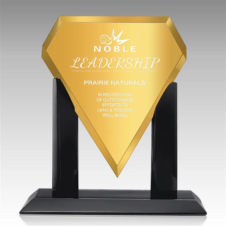 Diamond-Shaped Crystal Trophy factory